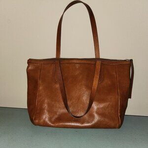 Fossil Leather Tote